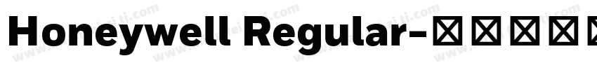 Honeywell Regular字体转换